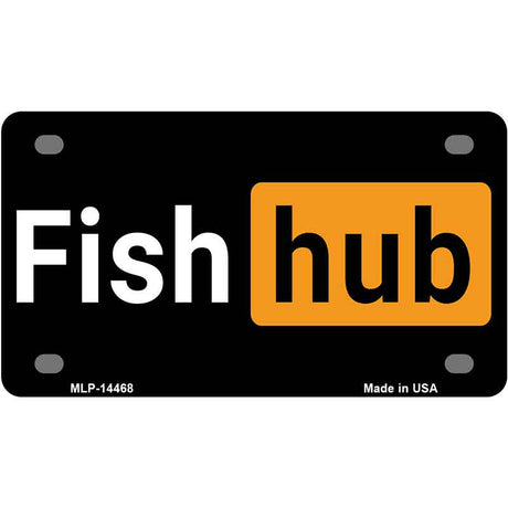 Fishhub Novelty Metal License Plate LP-14468