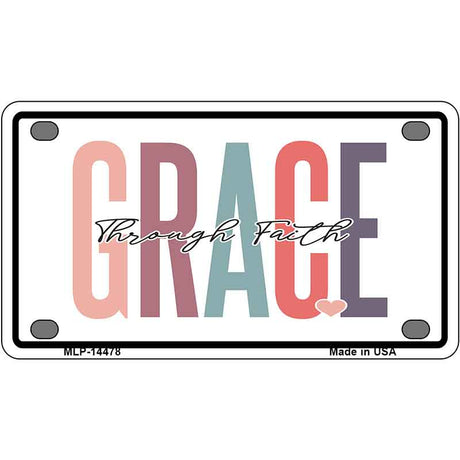 Grace Through Faith Novelty Metal License Plate LP-14478