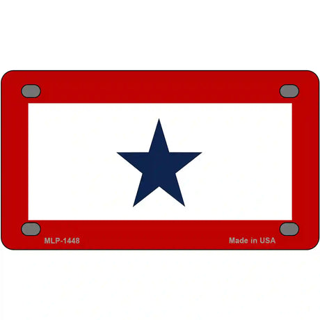 Blue Star One Metal Novelty License Plate 4" x 2.2" (MLP)