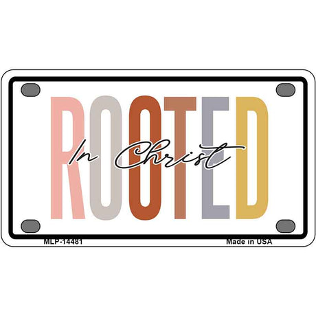 Rooted In Christ Novelty Metal License Plate LP-14481