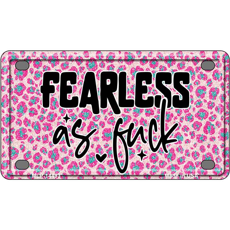 Fearless as Novelty Metal License Plate LP-14493
