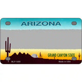 Arizona Gray State Blank Novelty Metal License Plate 4" x 2.2" (MLP)