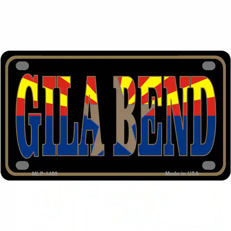 Gila Bend Arizona State Flag Metal Novelty License Plate 4" x 2.2" (MLP)