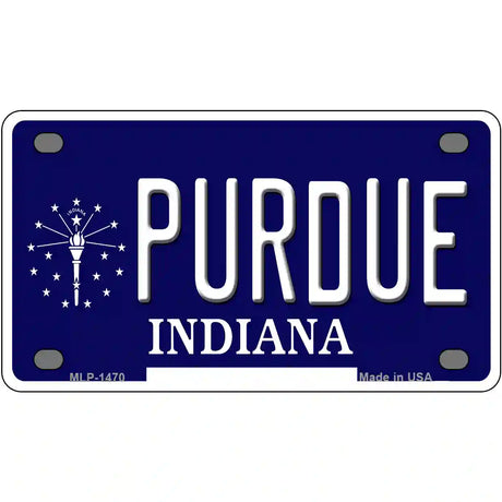 Purdue Indiana Metal Novelty License Plate 4" x 2.2" (MLP)