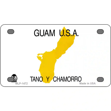 Guam Novelty State Metal License Plate 4" x 2.2" (MLP)