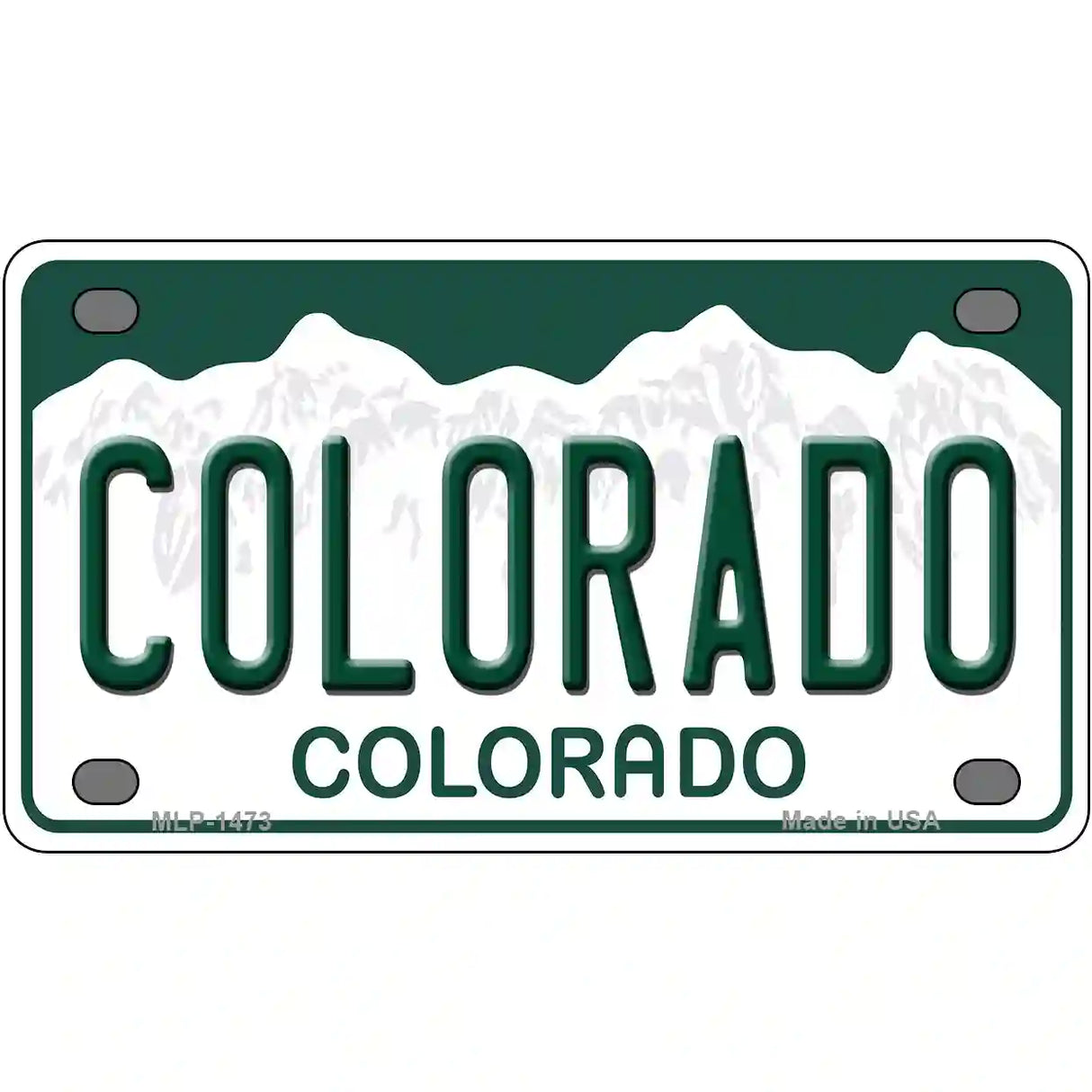 Colorado Novelty State Metal License Plate 4" x 2.2" (MLP)