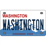 Washington State Novelty Metal License Plate 4" x 2.2" (MLP)