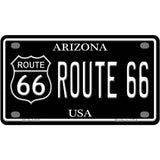 Route 66 Arizona Metal Novelty License Plate 4" x 2.2" (MLP)