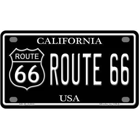 Route 66 California Metal Novelty License Plate 4" x 2.2" (MLP)