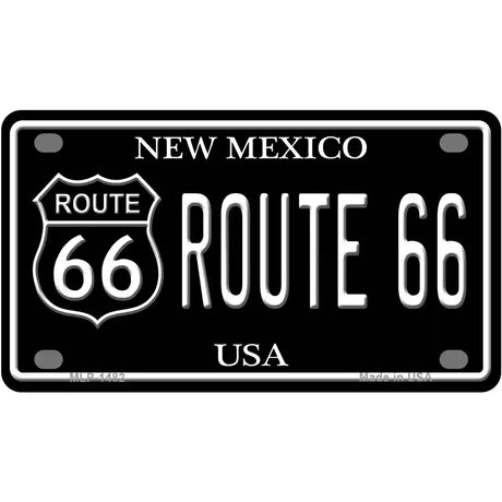 Route 66 New Mexico Metal Novelty License Plate 4" x 2.2" (MLP)