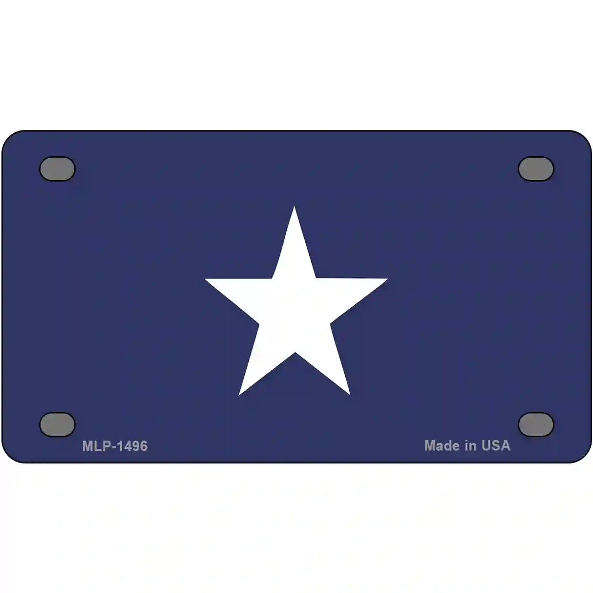 Bonnie Blue Flag Metal Novelty License Plate 4" x 2.2" (MLP)