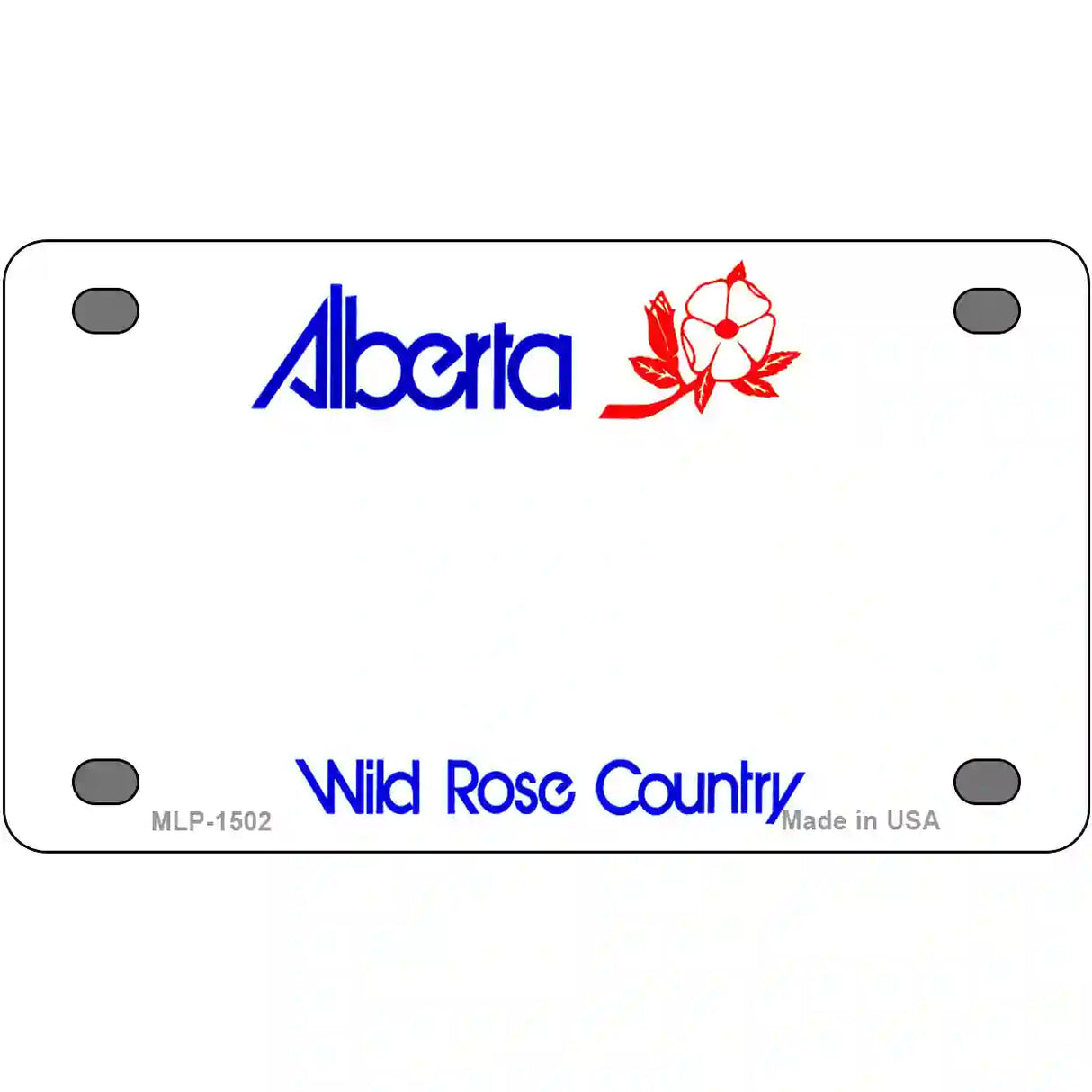 Alberta Novelty Metal License Plate 4" x 2.2" (MLP)