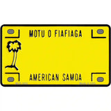 American Samoa Novelty Metal License Plate 4" x 2.2" (MLP)