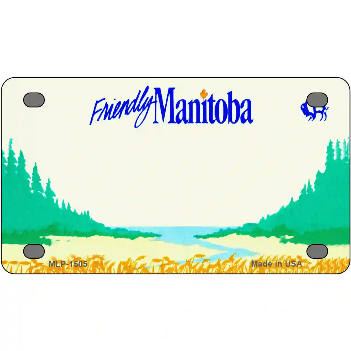 Manitoba Novelty Metal License Plate 4" x 2.2" (MLP)