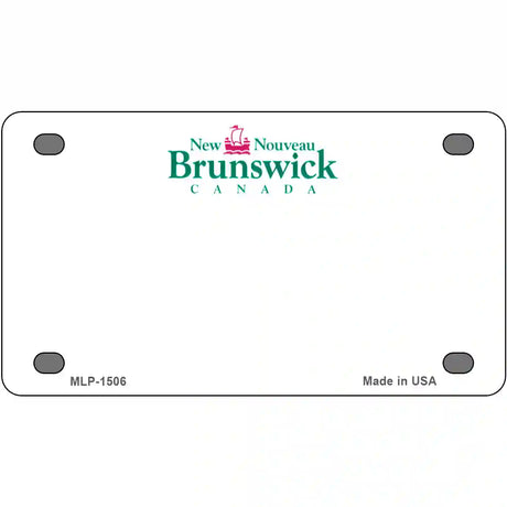 New Brunswick Novelty Metal License Plate 4" x 2.2" (MLP)