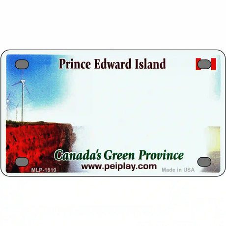 Prince Edward Island Novelty Metal License Plate 4" x 2.2" (MLP)