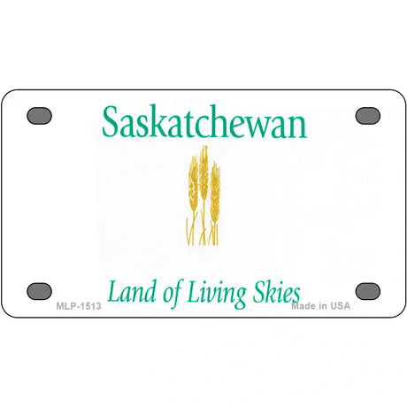 Saskatchewan Novelty Metal License Plate 4" x 2.2" (MLP)