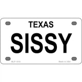 SISSY Metal License Plate 4" x 2.2" (MLP)