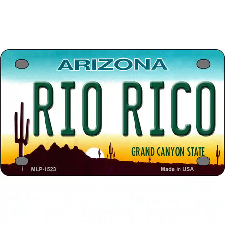 Rio Rico Arizona Metal Novelty License Plate 4" x 2.2" (MLP)