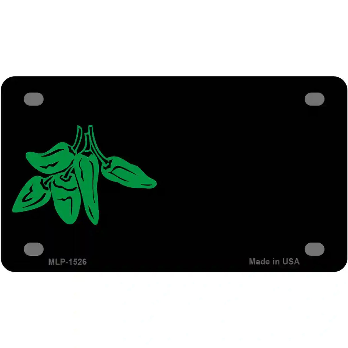 Green Chili Offset Metal Novelty License Plate 4" x 2.2" (MLP)