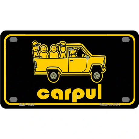 Carpul Metal Novelty License Plate 4" x 2.2" (MLP)