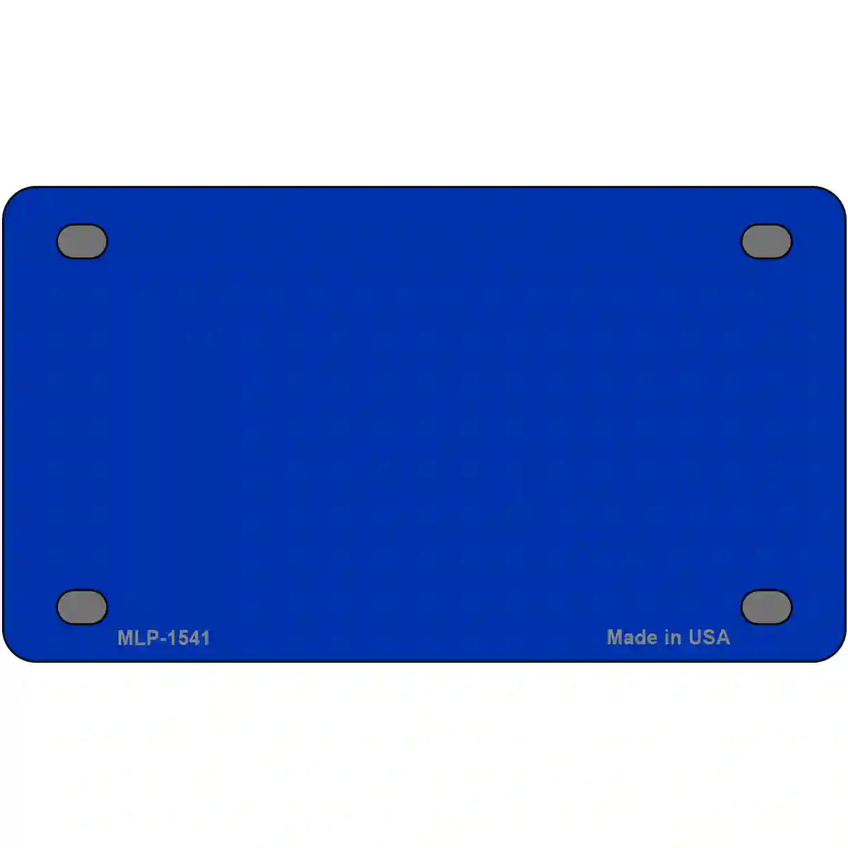 Royal Blue Solid Metal Novelty License Plate 4" x 2.2" (MLP)