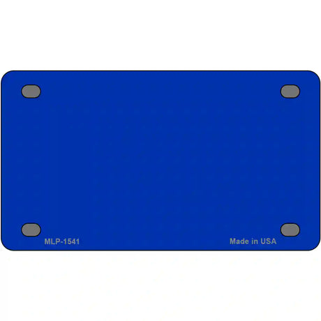 Royal Blue Solid Metal Novelty License Plate 4" x 2.2" (MLP)