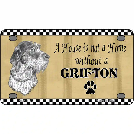 Pencil Sketch Grifton Metal Novelty License Plate 4" x 2.2" (MLP)