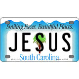 Jesus South Carolina Metal Novelty License Plate 4" x 2.2" (MLP)