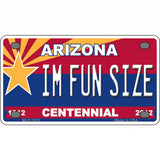 Arizona Centennial Im Fun Size Metal Novelty License Plate 4" x 2.2" (MLP)