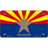 Parker Arizona State Flag Metal Novelty License Plate 4" x 2.2" (MLP)