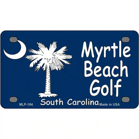 Myrtle Beach Golf Metal Novelty License Plate 4" x 2.2" (MLP)