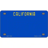 California Blue State Metal Novelty License Plate 4" x 2.2" (MLP)