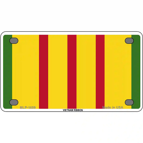 Vietnam Ribbon Metal Novelty License Plate 4" x 2.2" (MLP)