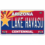 Arizona Centennial Lake Havasu Metal License Plate 4" x 2.2" (MLP)