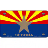 Sedona Arizona State Flag Metal Novelty License Plate 4" x 2.2" (MLP)