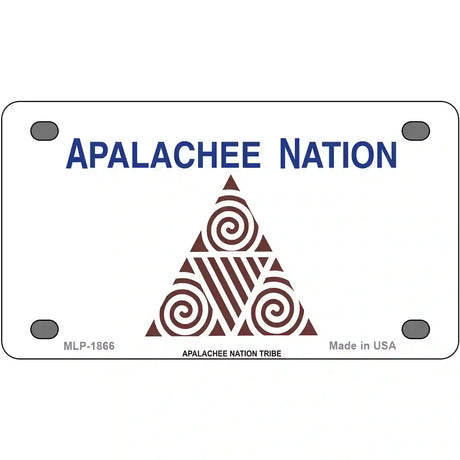 Apalachee Nation Flag Metal Novelty License Plate 4" x 2.2" (MLP)