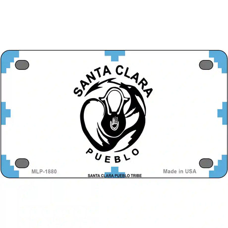 Santa Clara Pueblo Flag Metal Novelty License Plate 4" x 2.2" (MLP)