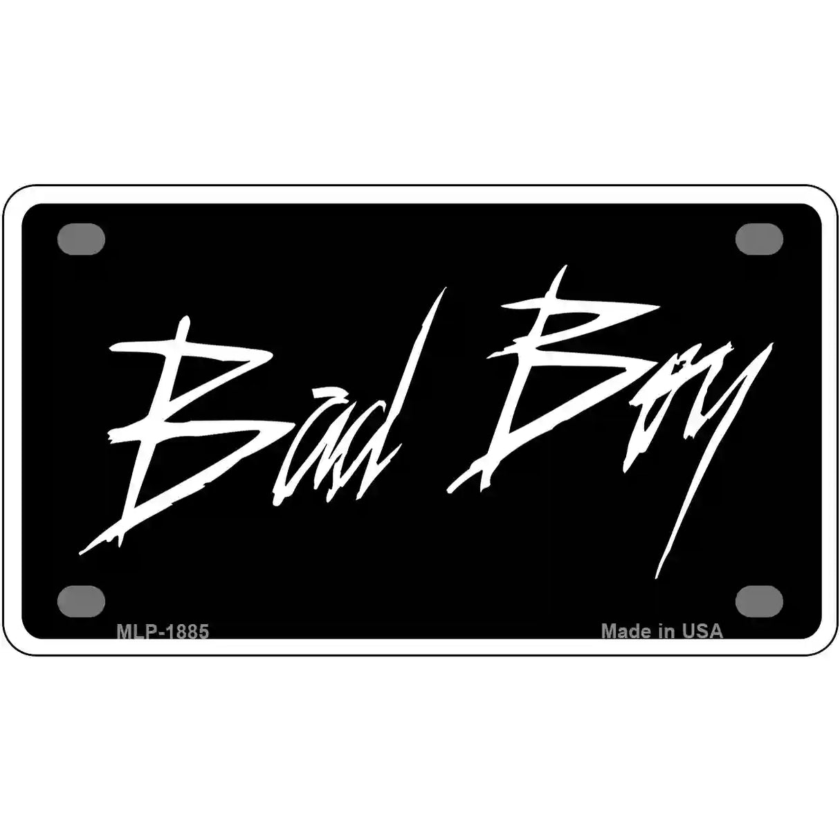 Bad Boy Metal Novelty License Plate 4" x 2.2" (MLP)