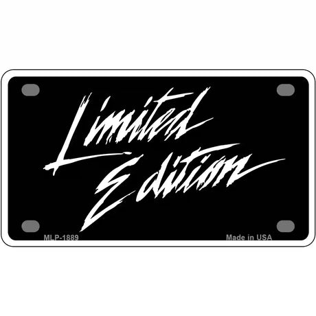 Limited Edition Metal Novelty License Plate 4" x 2.2" (MLP)