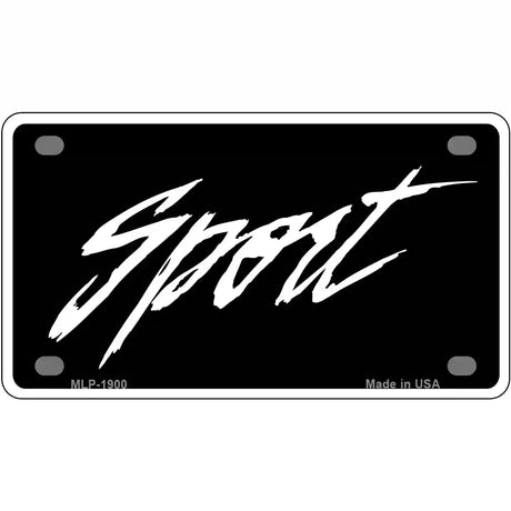 Sport Metal Novelty License Plate 4" x 2.2" (MLP)