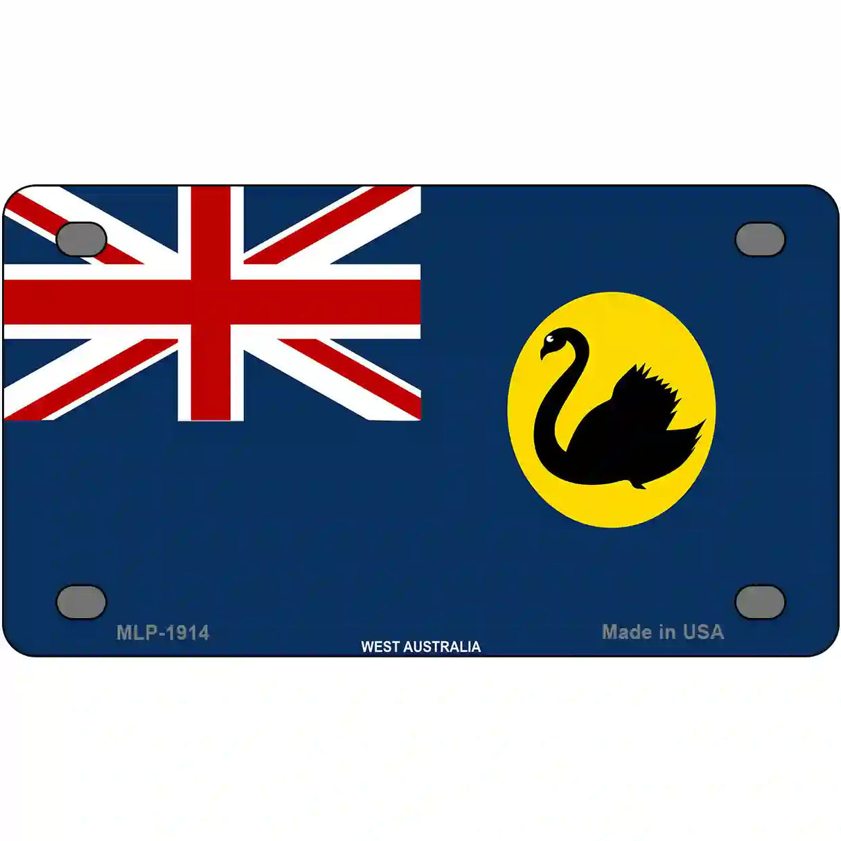 West Australia Flag Metal Novelty License Plate 4" x 2.2" (MLP)