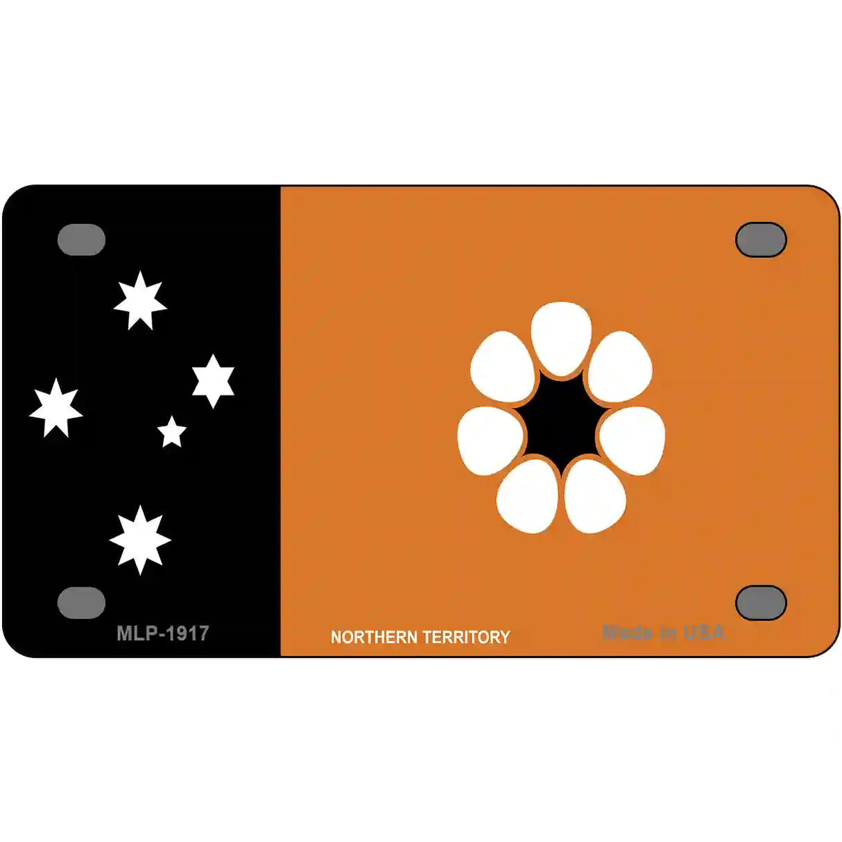 Northern Territory Flag Metal Novelty License Plate 4" x 2.2" (MLP)