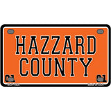 Hazard County Metal Novelty License Plate 4" x 2.2" (MLP)