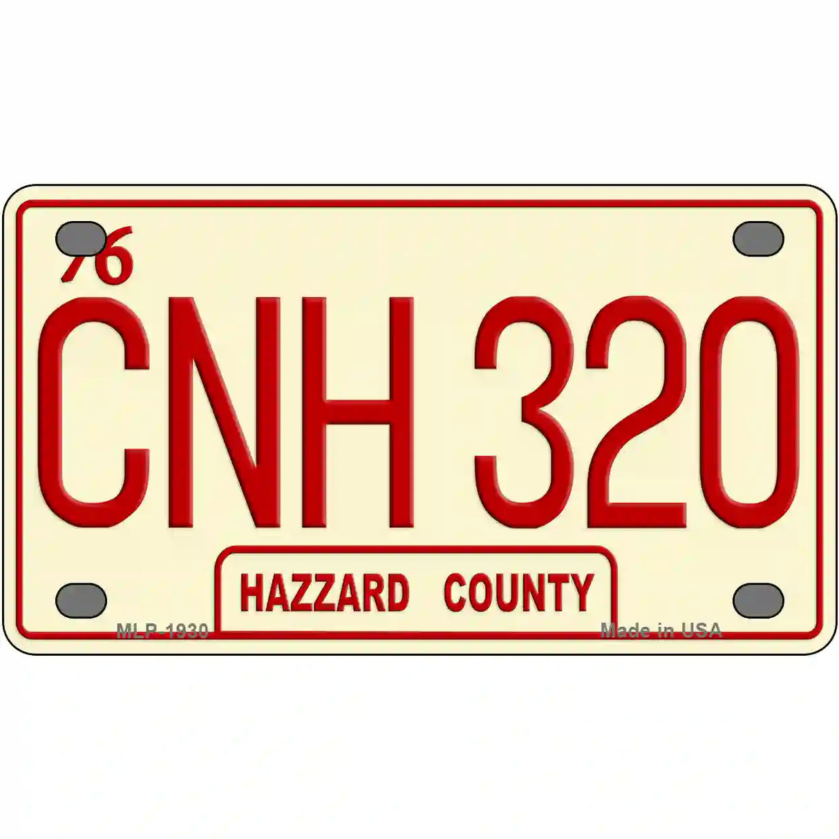 CNH 320 Metal Novelty License Plate 4" x 2.2" (MLP)