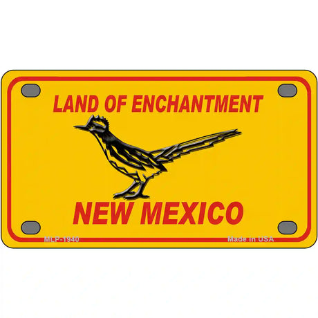 Road Runner New Mexico Novelty Metal License Plate 4" x 2.2" (MLP)