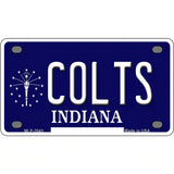 Colts Indiana State Novelty Metal License Plate 4" x 2.2" (MLP)