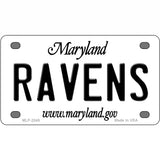 Ravens Maryland State Novelty Metal License Plate 4" x 2.2" (MLP)