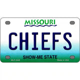 Chiefs Missouri State Novelty Metal License Plate 4" x 2.2" (MLP)