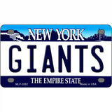 Giants New York State Novelty Metal License Plate 4" x 2.2" (MLP)